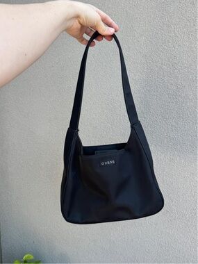 GUESS Black Y2K Shoulder Bag - Sleek Everyday Tote